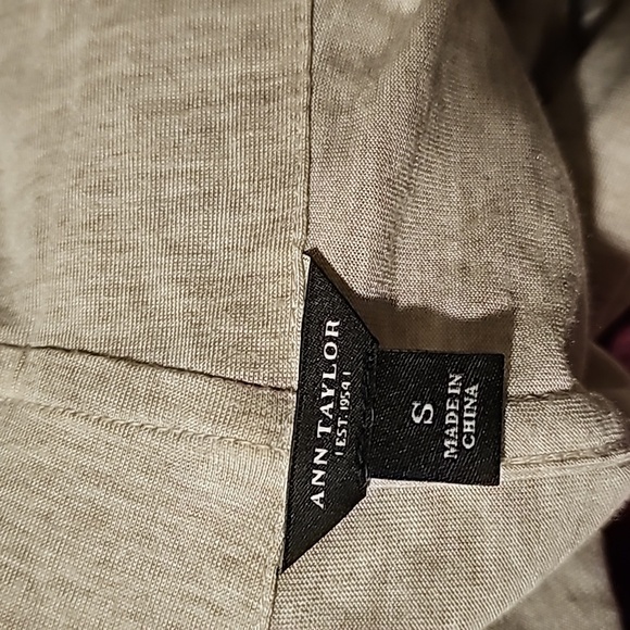 Ann Taylor Wool Modal Creme Open Cardigan Long Sleeve Size Small - Picture 4 of 4